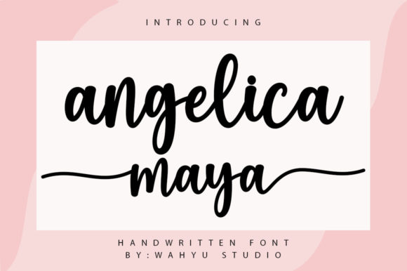 Angelica Maya: A Charming Script Font for Handmade Creators