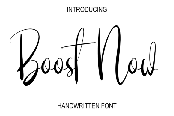 Boost Now: A Relaxed Handwritten Font for Real Branding Work