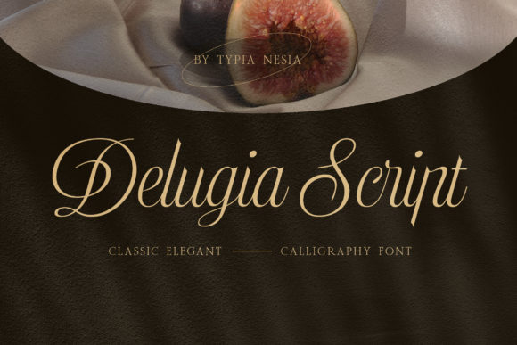 Delugia: A Refined Script Font for Small Business Branding
