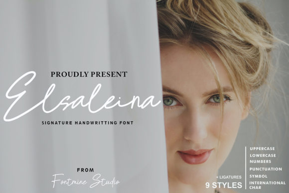 Elsaleina: A Signature Script Font That Cuts Through the Feed