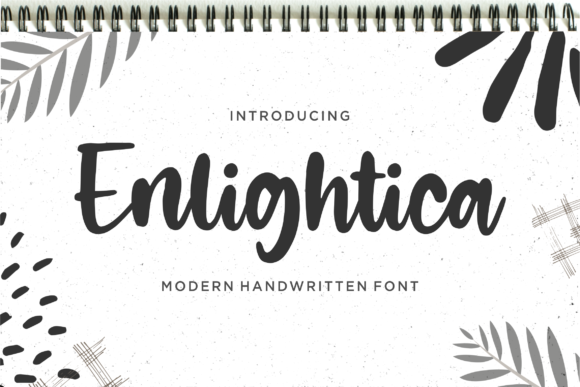 Enlightica: A Refined Script Font for Elegant Brand Identity