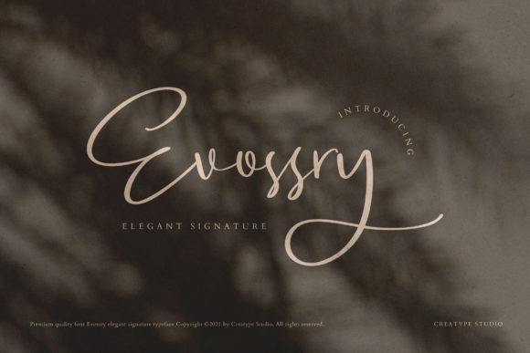 Evossry: A Thoughtful Script Font for Editorial Warmth