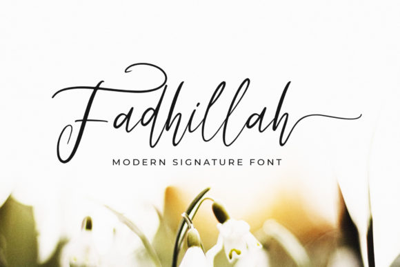Fadhillah Signature: A Thoughtful Handwritten Font for Brand Identity