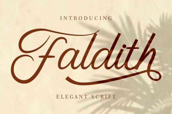 Faldith: A Refined Script Font for Digital Branding