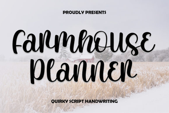 Farmhouse Planner: A Thoughtful Script Font for Editorial Warmth