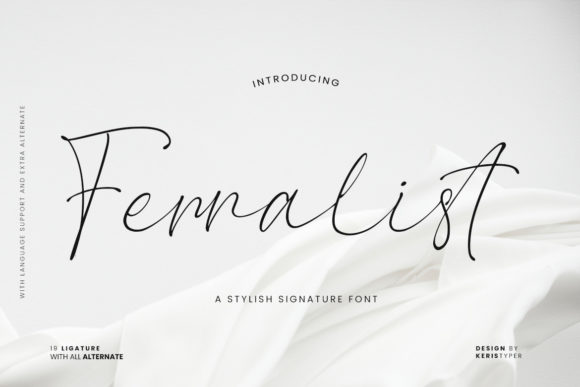 Ferralist: A Refined Script Font for Digital Branding