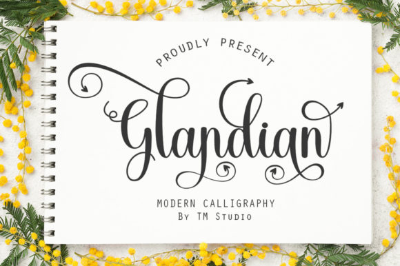 Glandian: A Romantic Script Font for Digital Branding