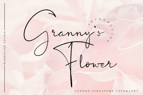 Granny’s Flower: A Thoughtful Script Font for Editorial Warmth