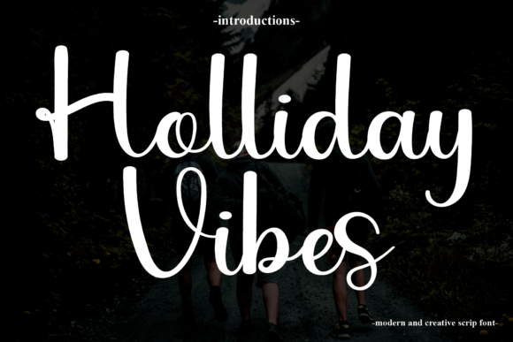 Holliday Vibes: A Delicate Script Font for Branding Magic
