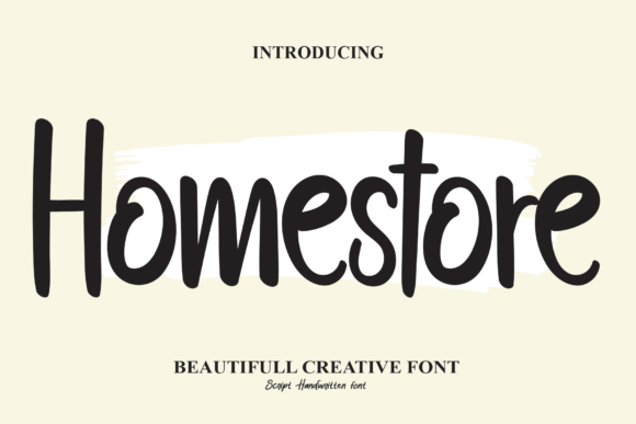 Homestore: A Handwritten Font That Builds Trust