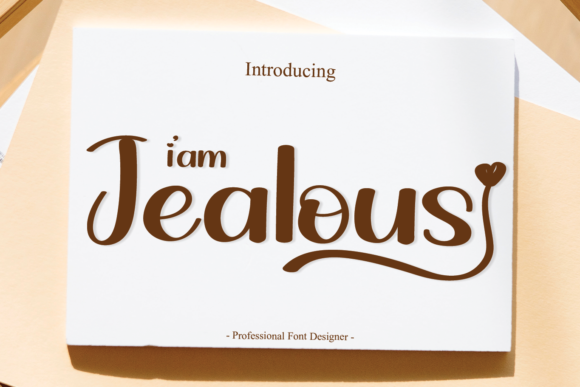 I Am Jealous: A Graceful Script Font for Digital Branding