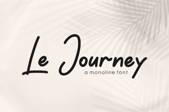 Le Journey: A Graceful Script Font for Real Small Business Brands
