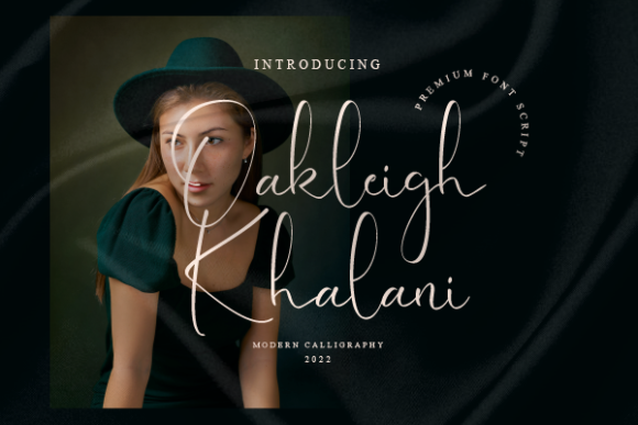 Oakleigh Khalani: A Warm, Elegant Script Font for Handmade Creators