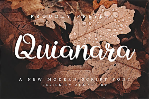 Quianara: A Script Font That Elevates Campaign Headlines