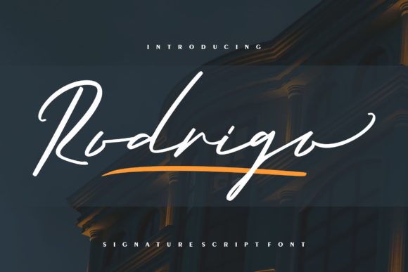 Rodrigo: A Graceful Script Font for Digital Brand Moments