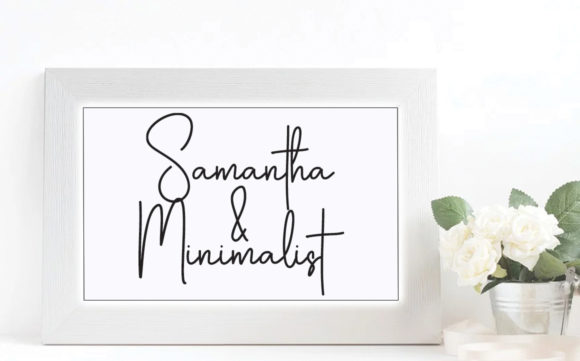 Samantha Minimalist: A Thoughtful Script Font for Editorial Design