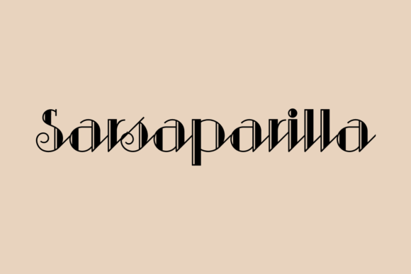 Sarsaparilla: A Curly Handwritten Font for Branding Projects