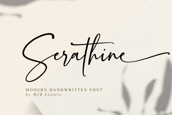 Serathine: A Modern Handwritten Font for Trusted Branding