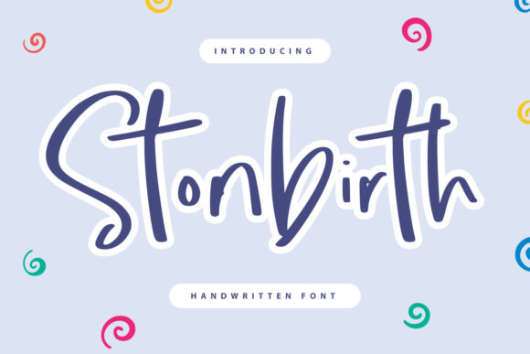 Stonbirth: A Handwritten Script Font for Digital Charm
