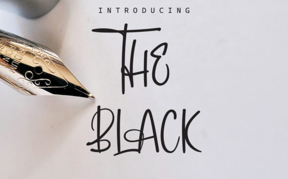 The Black: A Flowing Handwritten Font for Digital Branding