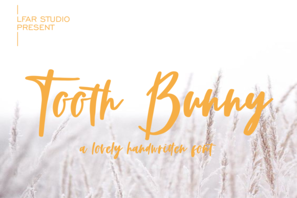 Tooth Bunny: A Brushed Script Font That Feels Like Hand-Painted Warmth