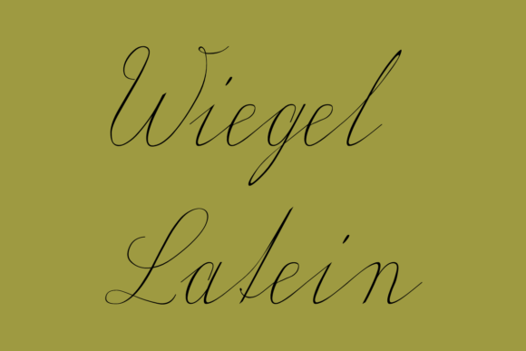 Wiegel Latein: A Font for Heartfelt Expression