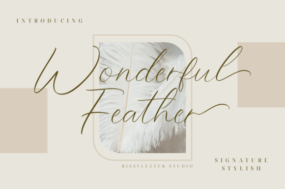 Wonderful Feather: A Delicate Script Font for Editorial Elegance